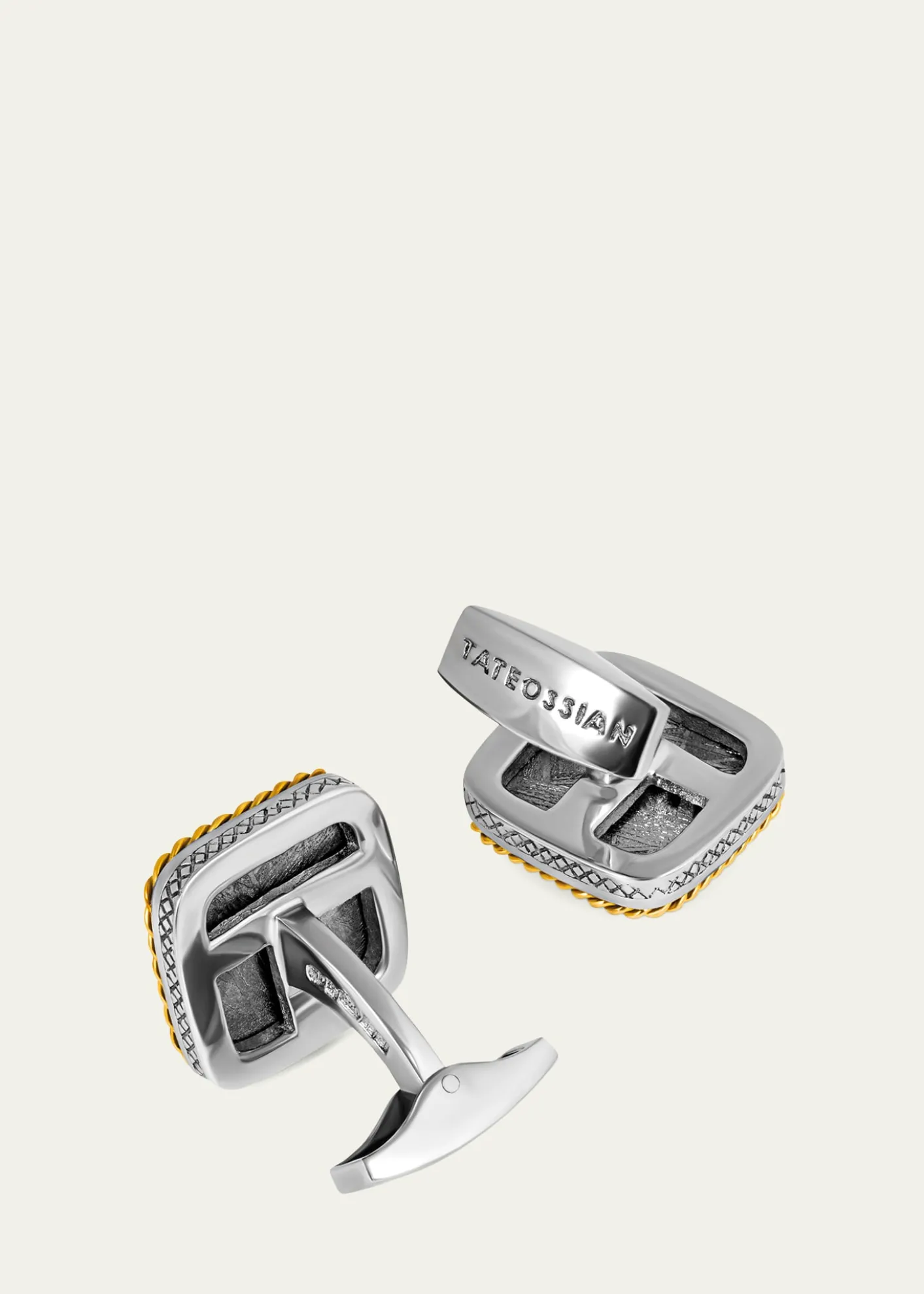 TateossianMen's Limited Edition Meteorite Square Cufflinks