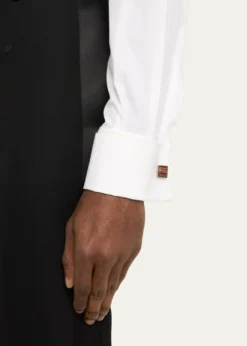 TateossianMen's Red Tiger Eye Polished Dome Cufflinks
