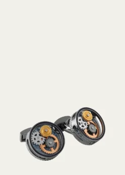 TateossianMulticolor Gear Cuff Links