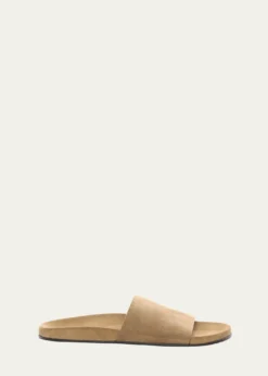 THE ROWMen's Hugh Suede Slide Sandals
