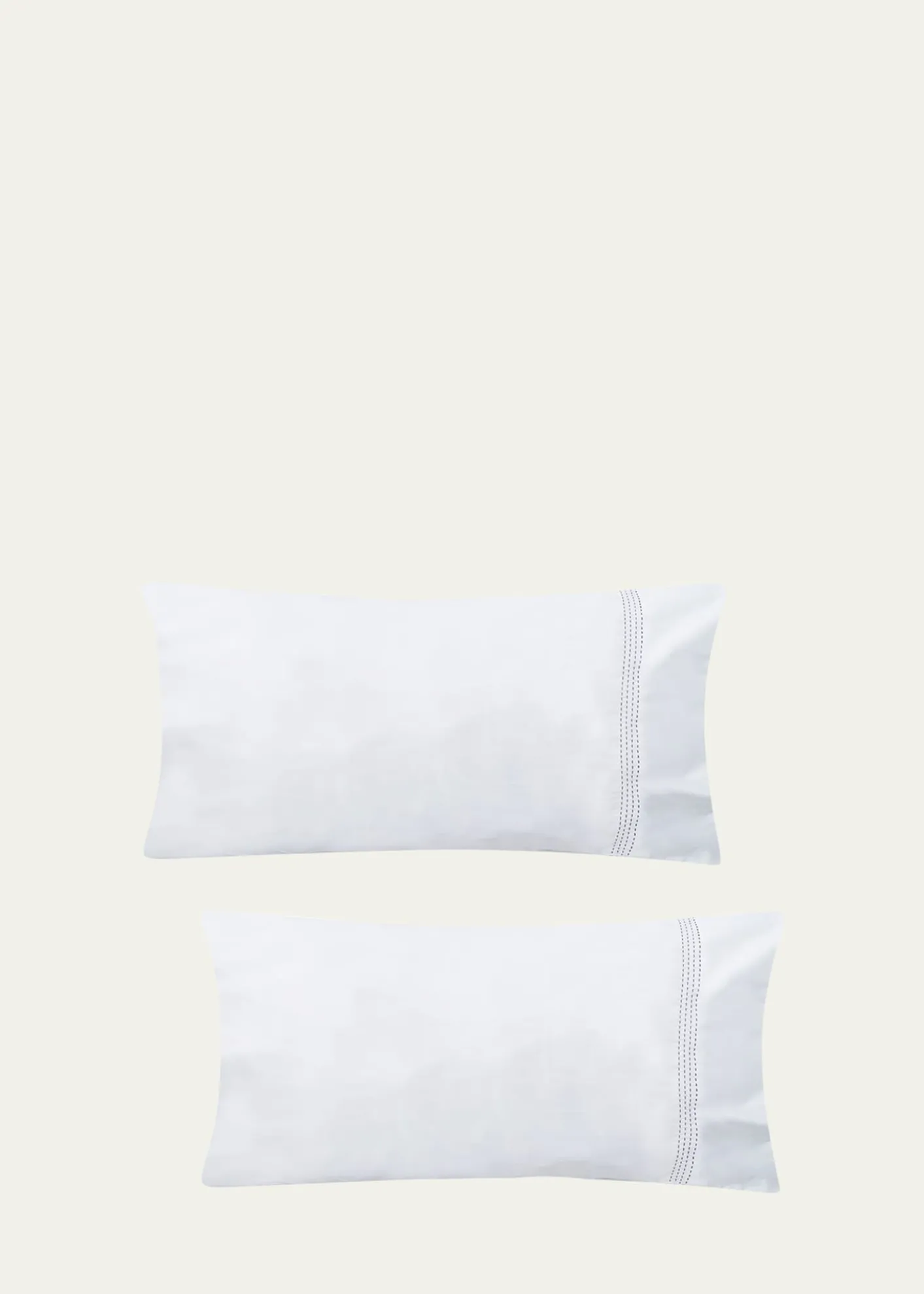 The LinoEssential Embroidered Pillowcase Pair, STANDARD CASE