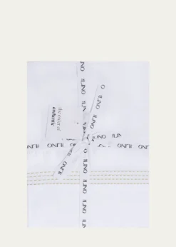 The LinoEssential Embroidered Queen Flat Sheet
