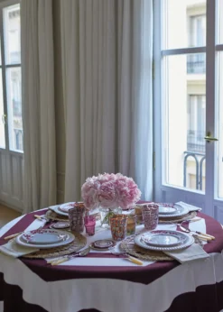 The LinoEssential Red Tablecloth, 71" Square