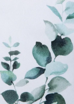 The LinoEucalyptus Green Tablecloth, 71" x 98"