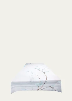 The LinoJapan Aqua Tablecloth, 71" x 125"