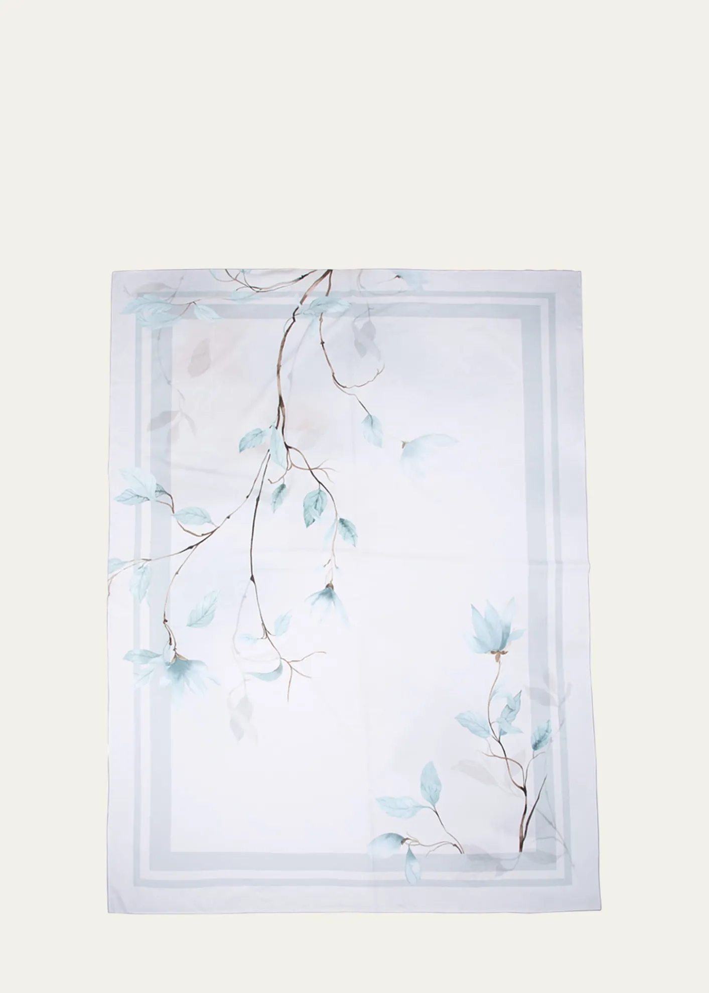 The LinoJapan Aqua Tablecloth, 71" x 125"