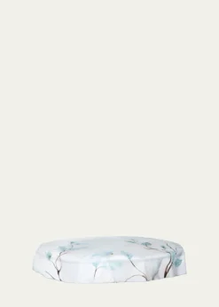 The LinoJapan Aqua Tablecloth, 71" Round