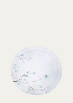 The LinoJapan Aqua Tablecloth, 71" Round