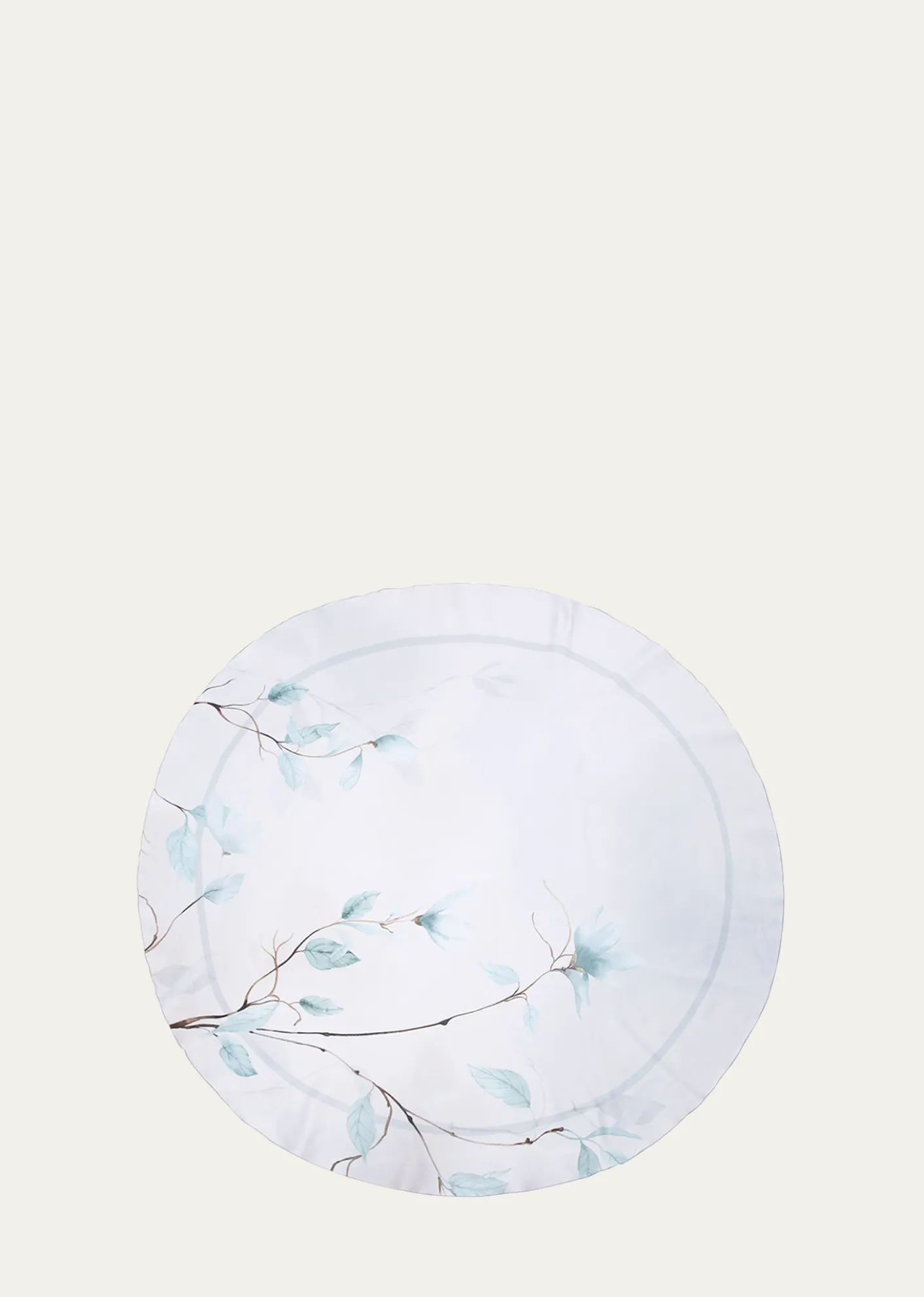 The LinoJapan Aqua Tablecloth, 71" Round