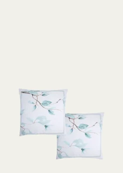 The LinoJapan 500-Thread Count Square Shams, Set of 2