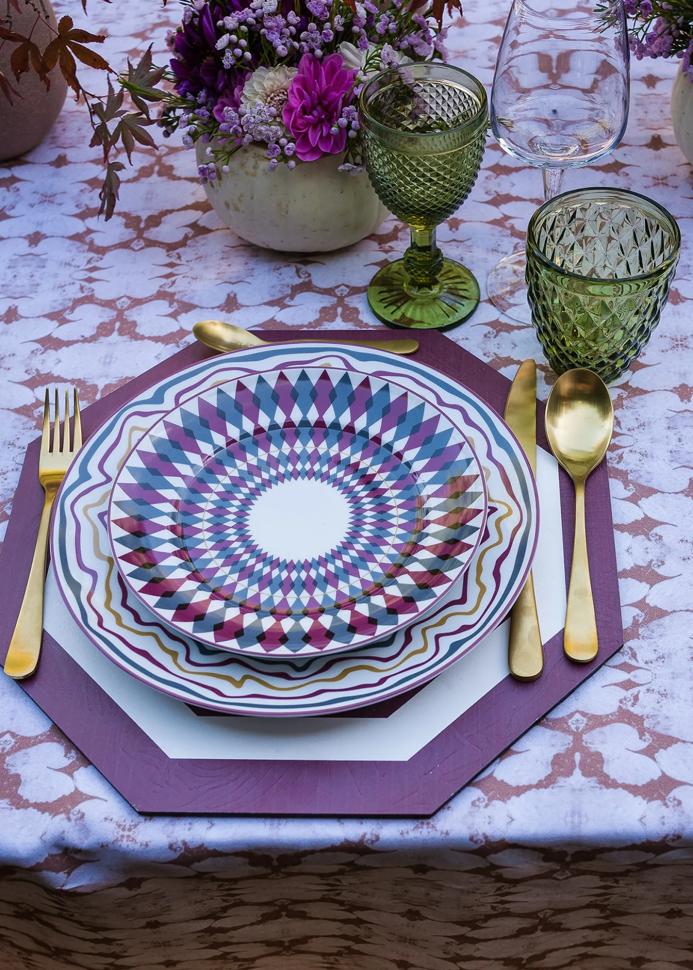 The LinoLio Dinner Plates, Set of 4