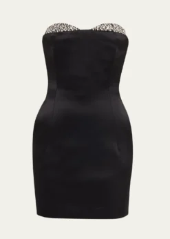 The New Arrivals by Ilkyaz OzelNoelie Strapless Crystal Sweetheart Mini Dress