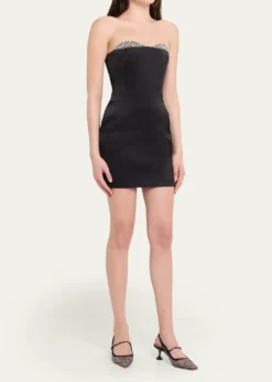The New Arrivals by Ilkyaz OzelNoelie Strapless Crystal Sweetheart Mini Dress