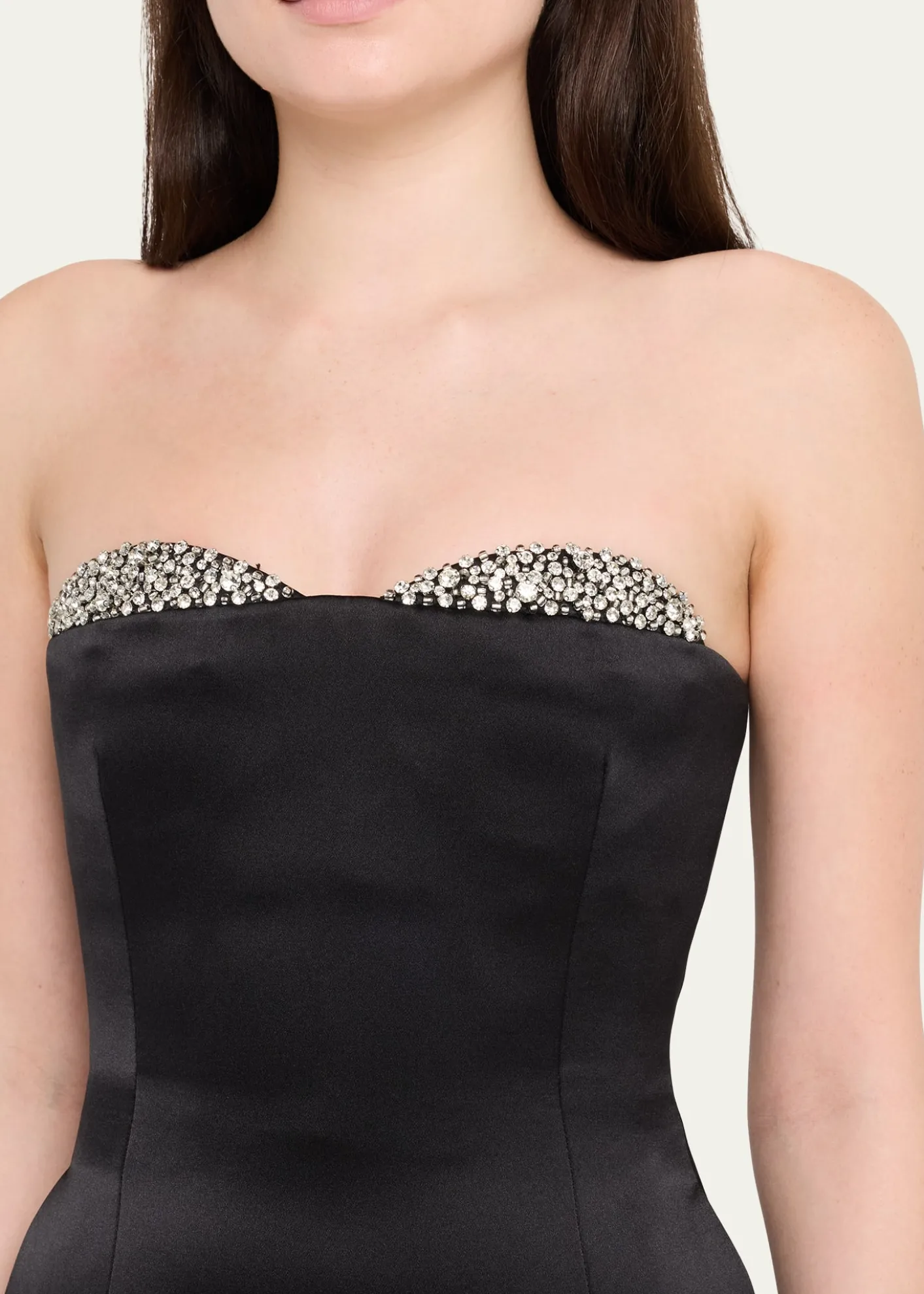 The New Arrivals by Ilkyaz OzelNoelie Strapless Crystal Sweetheart Mini Dress