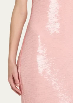The New Arrivals by Ilkyaz OzelIsis Scoop-Neck Sequin Column Gown