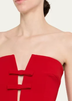 The New Arrivals by Ilkyaz OzelNoa Strapless Plunging Column Gown
