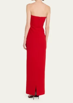 The New Arrivals by Ilkyaz OzelNoa Strapless Plunging Column Gown