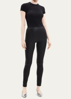 TheoryAdbelle High-Waist Leather Leggings