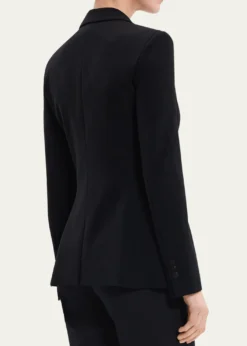 TheoryAdmiral Crepe One-Button Staple Blazer