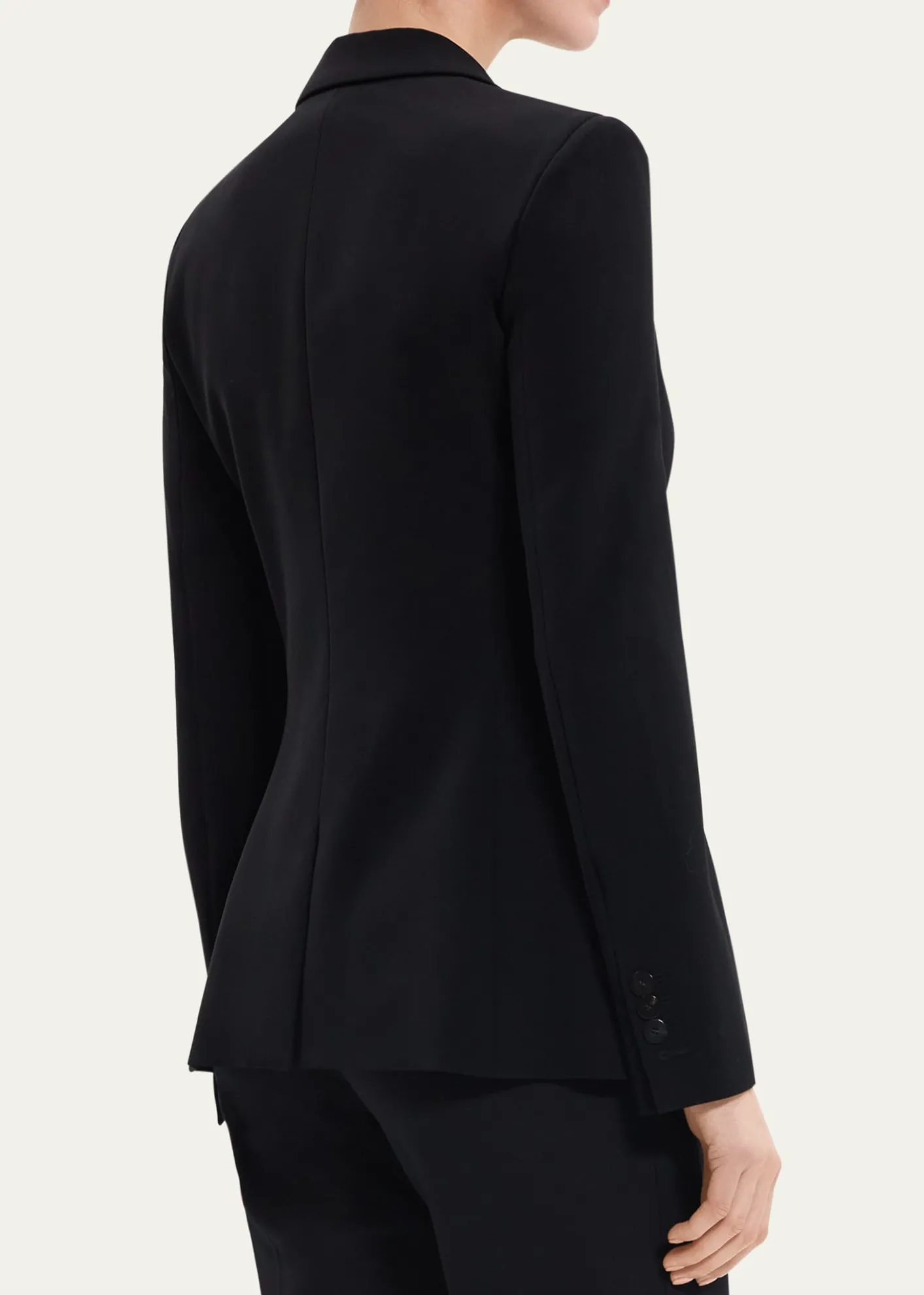 TheoryAdmiral Crepe One-Button Staple Blazer