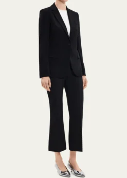 TheoryAdmiral Crepe One-Button Staple Blazer