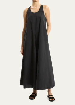 TheoryA-Line Cotton Tent Maxi Dress