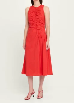 TheoryAsymmetric Ruched Tank Dress