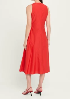 TheoryAsymmetric Ruched Tank Dress