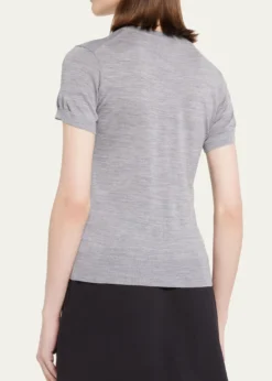 TheoryBasic Regal Wool Short-Sleeve Tee