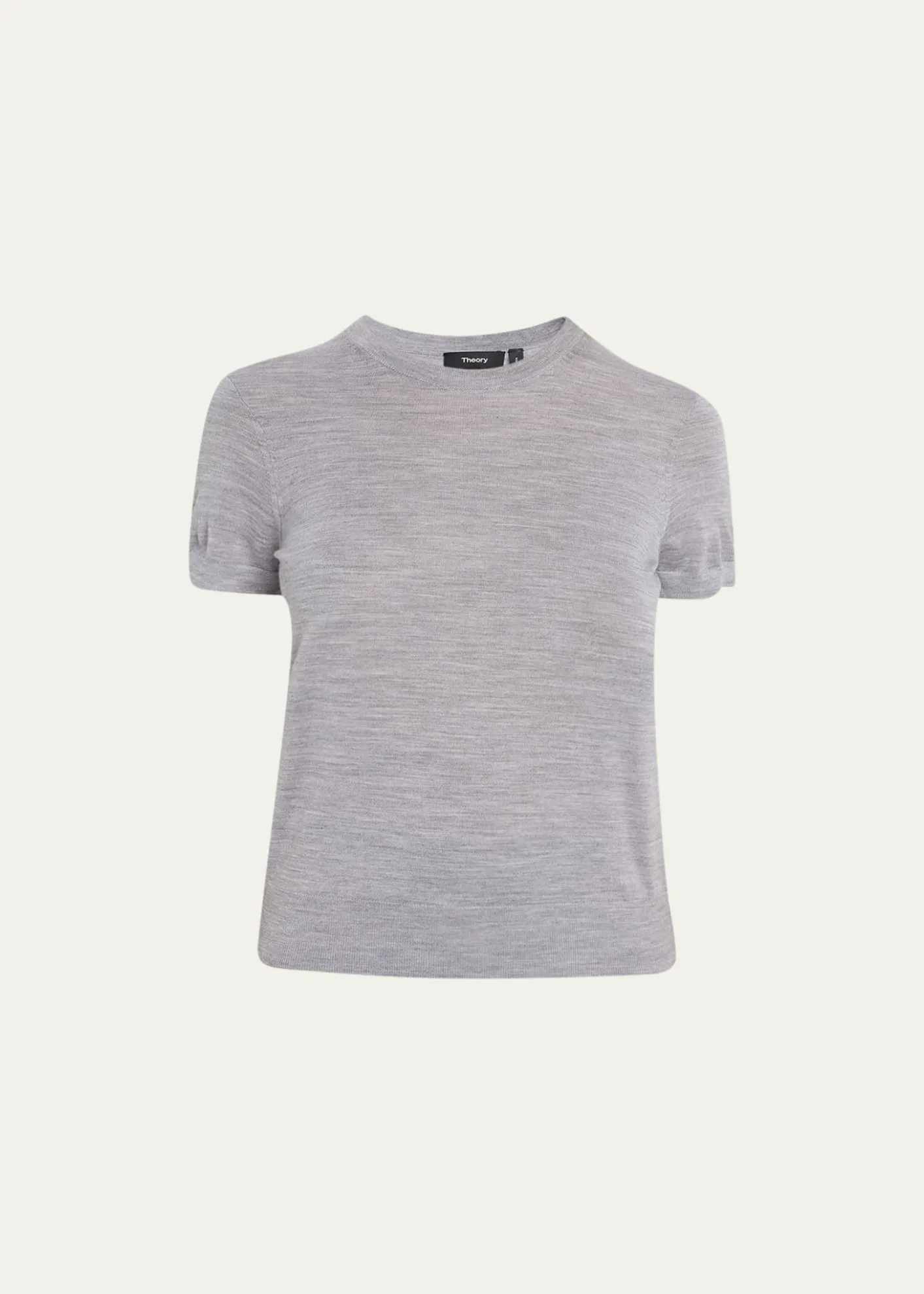 TheoryBasic Regal Wool Short-Sleeve Tee