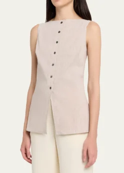 TheoryBoat-Neck Cutaway Vest