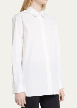 TheoryClassic Button-Front Boyfriend Shirt
