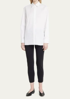 TheoryClassic Button-Front Boyfriend Shirt