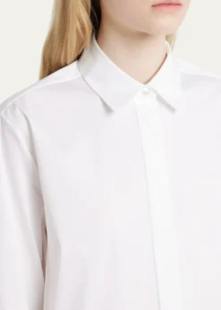 TheoryClassic Button-Front Boyfriend Shirt
