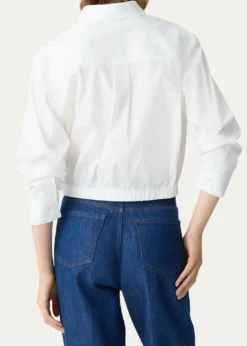 TheoryFixed-Sleeve Poplin Top