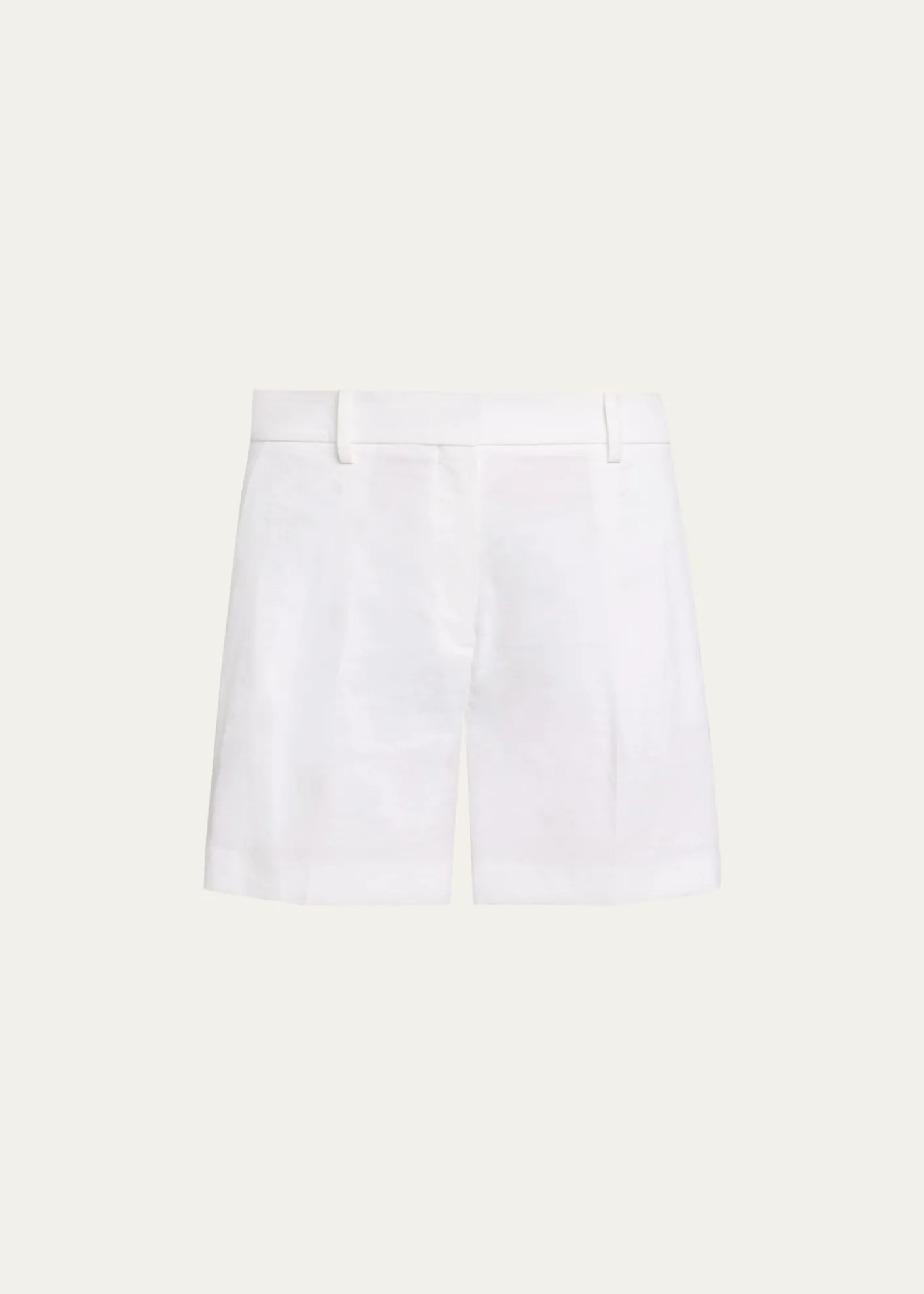 TheoryPleated A-Line Linen-Blend Shorts