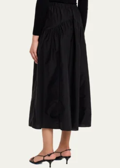 TheoryPoplin Circle Skirt