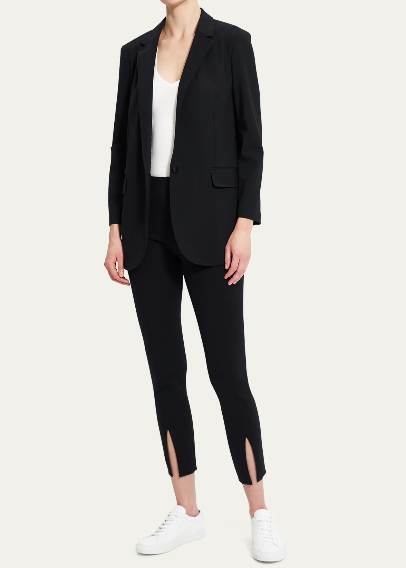 TheoryPrecision Ponte Boyfriend Blazer