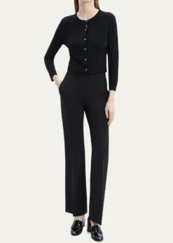 TheoryRegal Merino Wool Cropped Cardigan