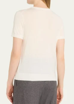 TheoryRegal Merino Wool Short-Sleeve Crew T-Shirt