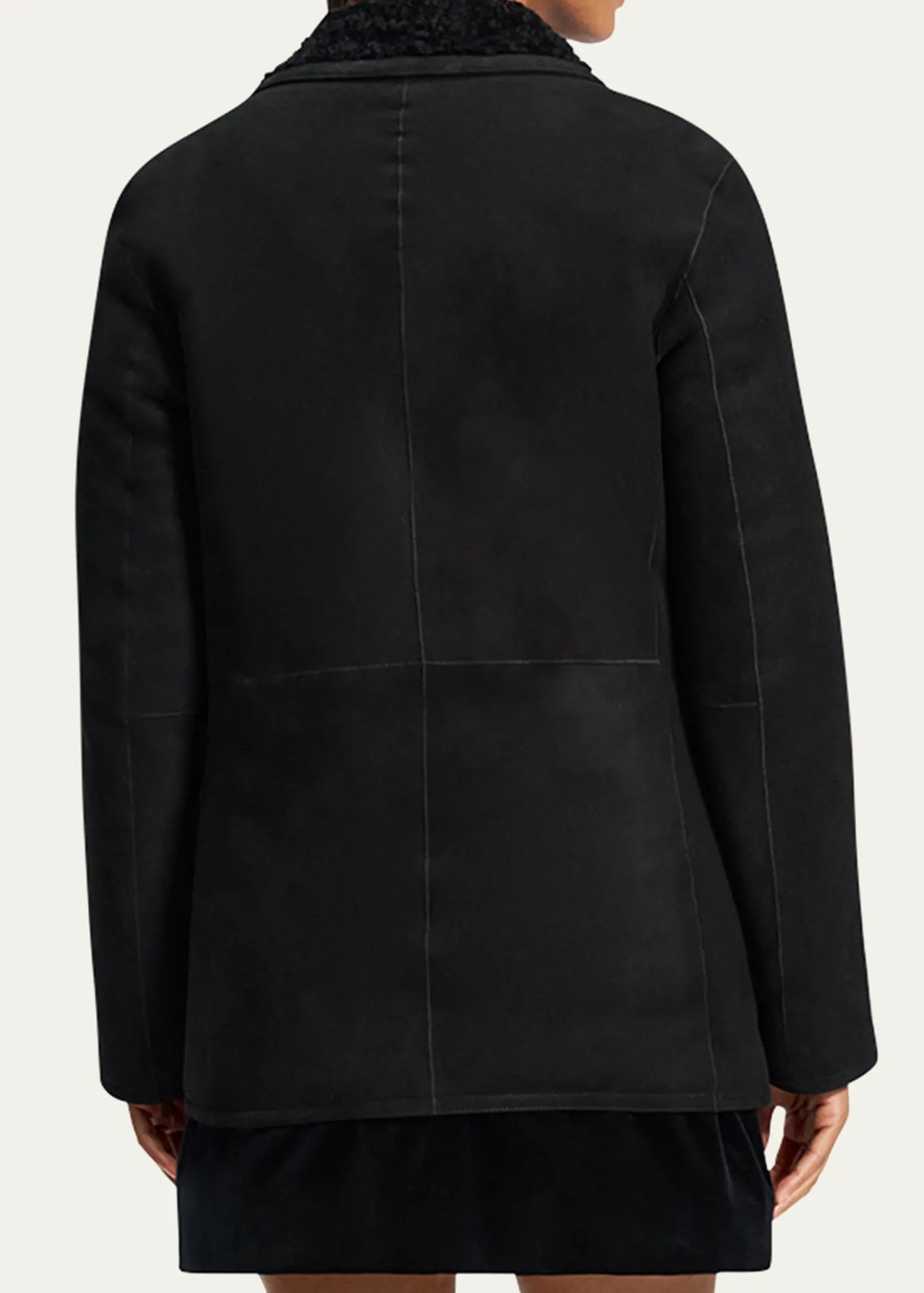 TheoryShearling Peacoat Blazer