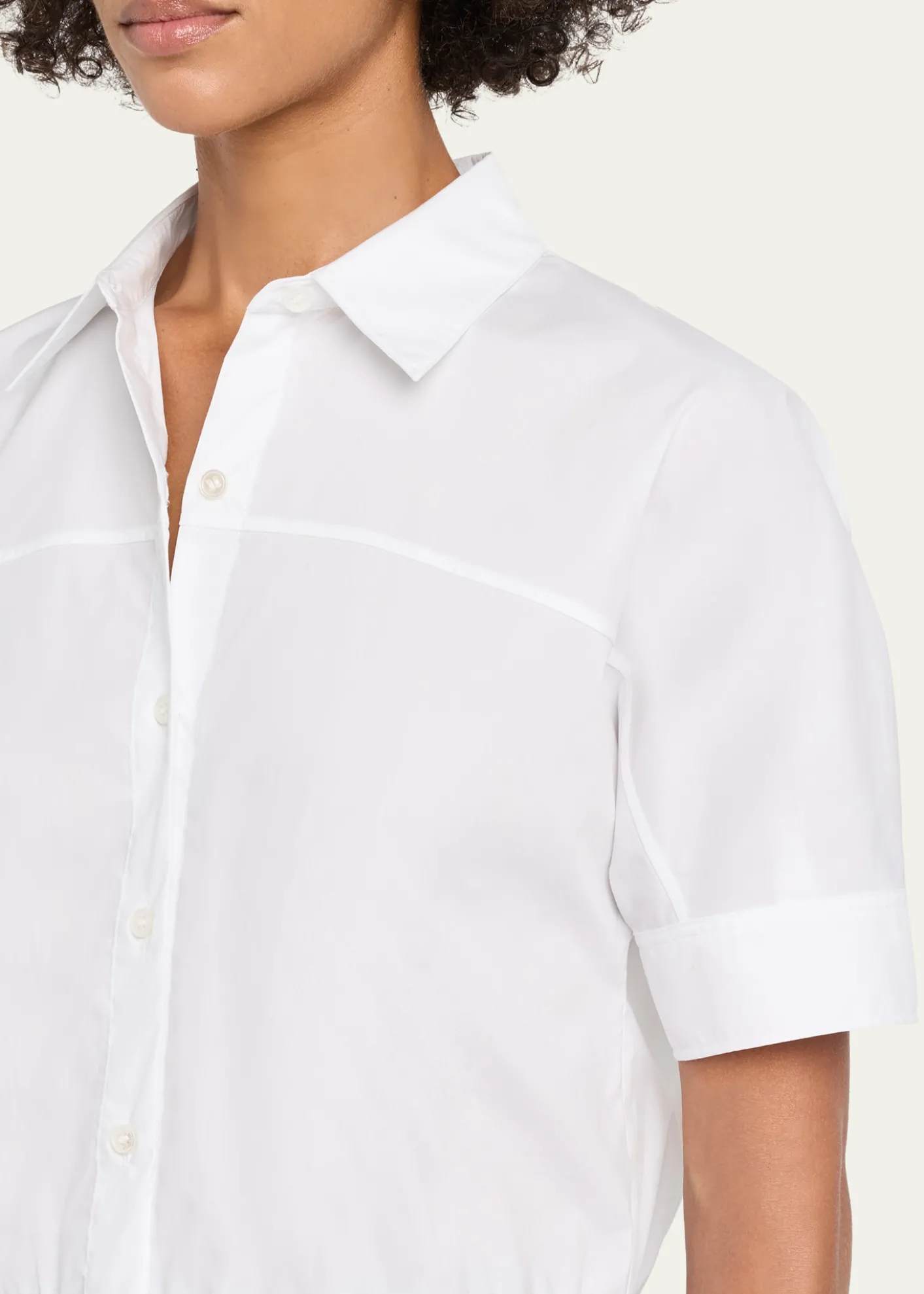 TheoryShort-Sleeve Button-Front Shirt