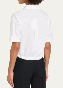 TheoryShort-Sleeve Button-Front Shirt