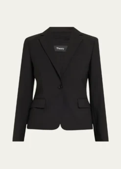 TheorySlim One-Button Jacket