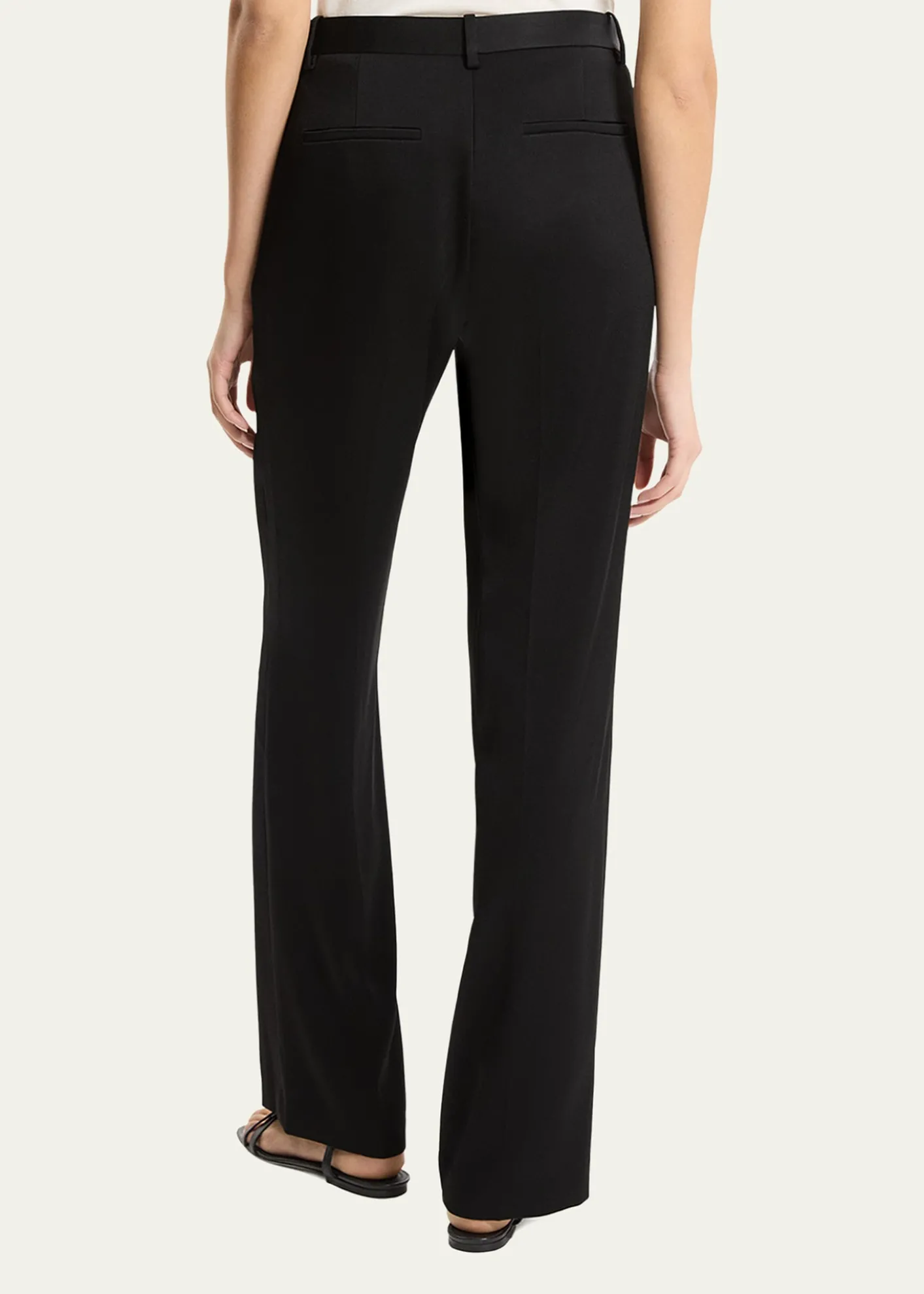 TheorySlim-Straight Satin Pants