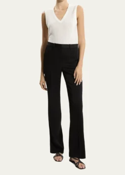 TheorySlim-Straight Satin Pants