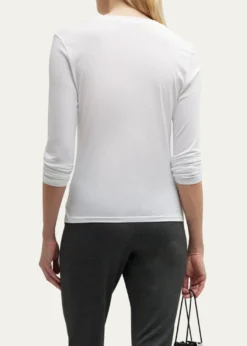TheoryTiny Tee Long-Sleeve Cotton T-Shirt