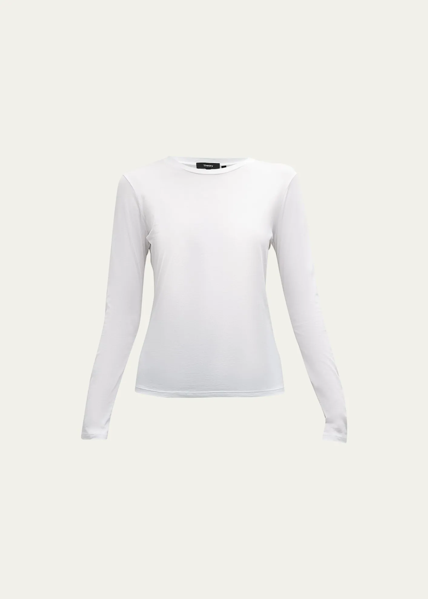 TheoryTiny Tee Long-Sleeve Cotton T-Shirt