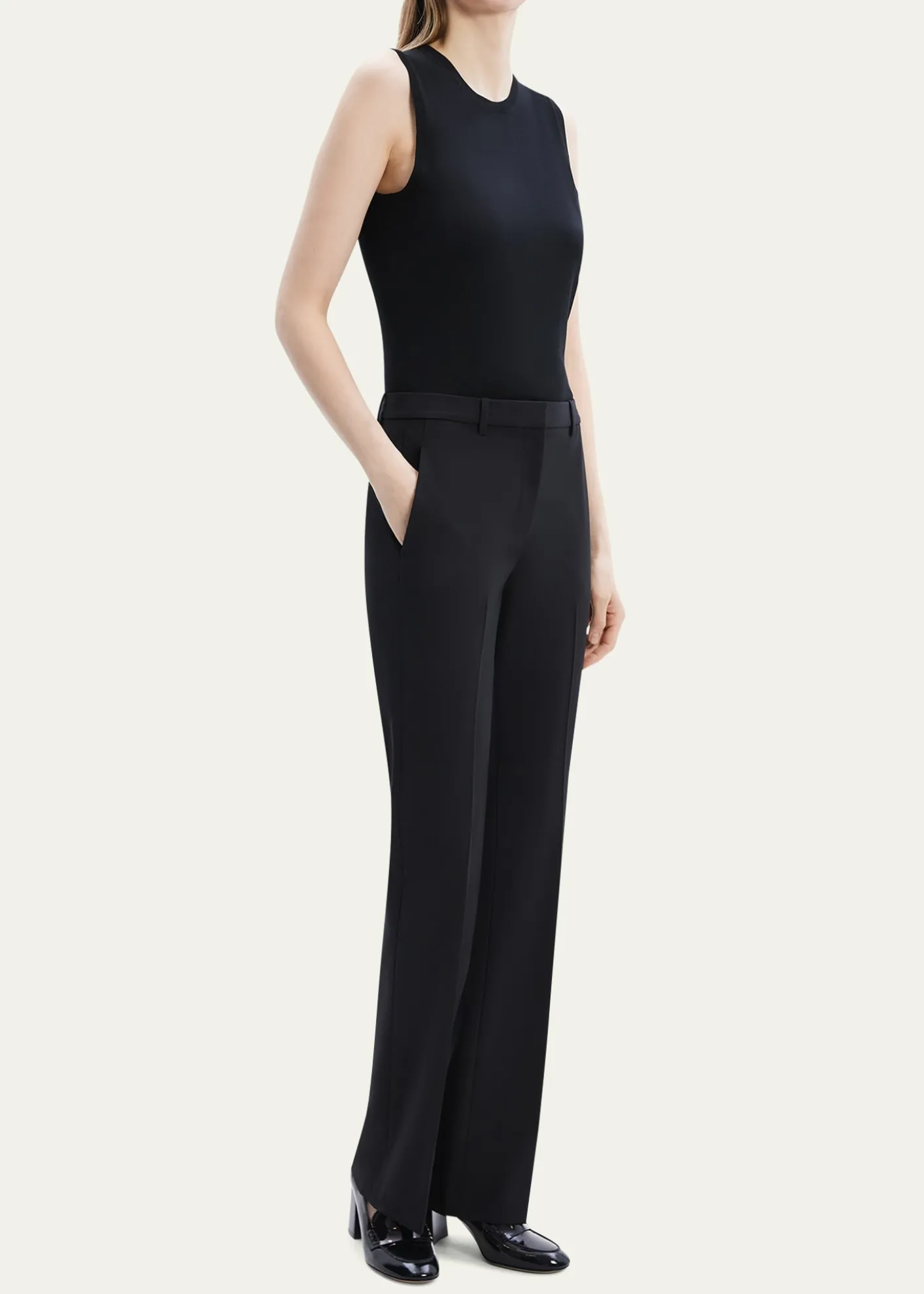 TheoryTraceable Wool Slim Straight-Leg Trousers
