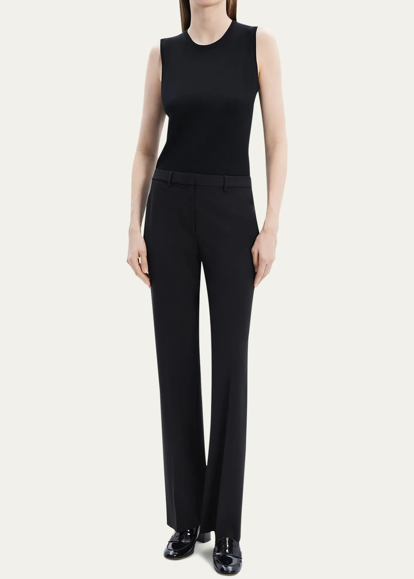 TheoryTraceable Wool Slim Straight-Leg Trousers